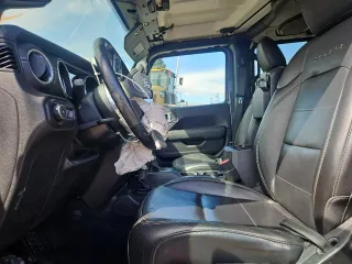 2020 Jeep Wrangler Unlimited Sahara with VIN 1C4HJXEM6LW248758, listed as a Copart auction lot 46671845 with 40,928 mi miles and Salvage Title. Bid and sale history available at carsss.com. Image 7.