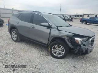 2020 GMC Terrain SLE with VIN 3GKALMEV5LL202108, listed as a Copart auction lot 47255375 with 44,187 mi miles and Salvage Title. Bid and sale history available at carsss.com. Image 4.