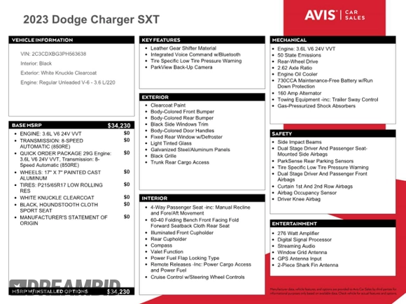 2023 Dodge Charger SXT with VIN 2C3CDXBG3PH563638, listed as a Copart auction lot 52864805 with 55,556 mi miles and Non Repairable. Bid and sale history available at DreamBid. Image 12.