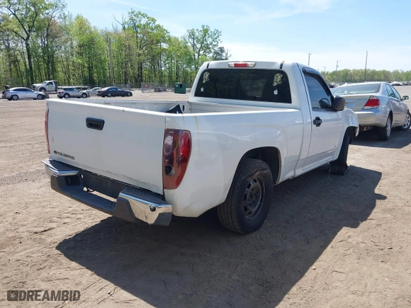 2007 Chevrolet Colorado Work Truck with VIN 1GCCS149678217697, listed as a IAAI auction lot 42111610 with 1 mi miles. Bid and sale history available at carsss.com. Image 4.