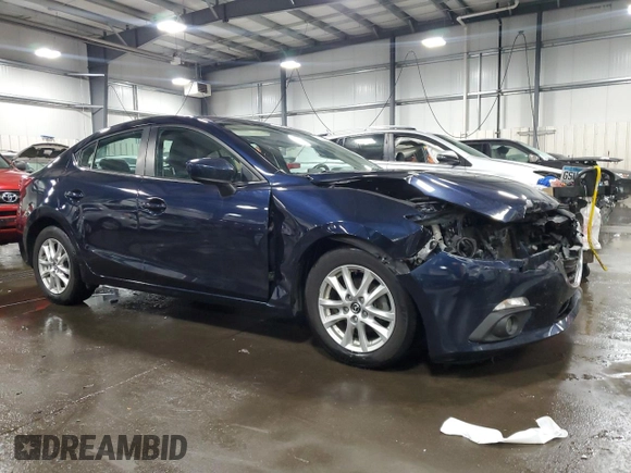 2015 Mazda 3 i Grand Touring with VIN 3MZBM1W73FM210036, listed as a Copart auction lot 85478524 with 86,644 mi miles and Salvage Title. Bid and sale history available at DreamBid. Image 4.