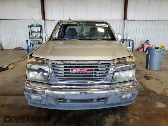 2009 GMC Canyon Work Truck with VIN 1GTDT19E098129061, listed as a Copart auction lot 70463844 with 0 mi miles and Salvage Title. Bid and sale history available at carsss.com. Image 5.