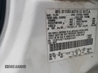 2002 Ford Escape XLS Choice with VIN 1FMYU011X2KB24469, listed as a Copart auction lot 76462504 with Not provided miles and Salvage title. Bid and sale history available at DreamBid. Image 15.