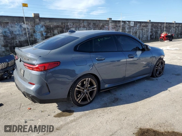 2020 BMW 2 Series M235i xDrive with VIN WBA13AL00L7F94677, listed as a Copart auction lot 70294713 with 37,548 mi miles. Bid and sale history available at carsss.com. Image 3.