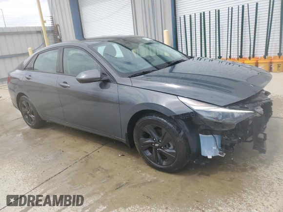2023 Hyundai Elantra SEL with VIN KMHLM4AG3PU588625, listed as a Copart auction lot 54738485 with 19,756 mi miles and Salvage title. Bid and sale history available at DreamBid. Image 4.