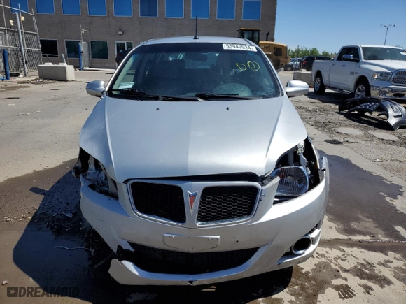 2009 Pontiac G3 with VIN KL2TD66EX9B631592, listed as a Copart auction lot 83761874 with NaN miles and Non Repairable. Bid and sale history available at carsss.com. Image 5.