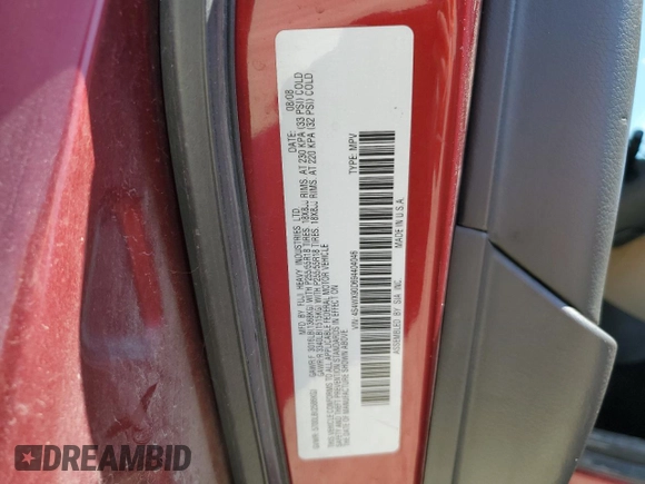 2009 Subaru Tribeca Limited с VIN 4S4WX90D694404046, выставлен на аукционе Copart как лот 57857735 с пробегом 156 684 миль миль и Чистый • Clean title. История ставок и продаж доступна на DreamBid. Изображение 13.