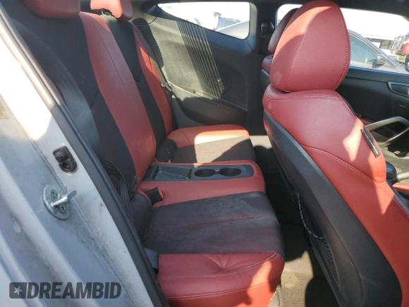 2015 Hyundai Veloster Turbo with VIN KMHTC6AE1FU222528, listed as a Copart auction lot 53470355 with 94,019 mi miles and Salvage title. Bid and sale history available at DreamBid. Image 10.