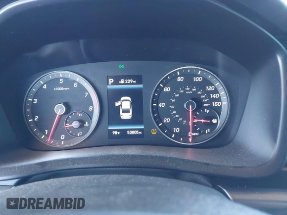 2018 Hyundai Sonata Limited with VIN 5NPE34AF7JH598194, listed as a IAAI auction lot 41888063 with 53,805 mi miles. Bid and sale history available at carsss.com. Image 7.