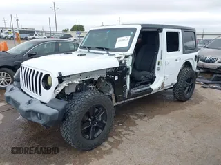 2021 Jeep Wrangler Unlimited Sport S with VIN 1C4HJXDG8MW509322, listed as a IAAI auction lot 42110123 with 39,955 mi miles and . Bid and sale history available at DreamBid. Image 18.