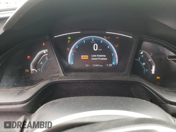 2019 Honda Civic Sedan LX with VIN 19XFC2F61KE200100, listed as a Copart auction lot 37959484 with 131,847 mi miles and Salvage Title. Bid and sale history available at carsss.com. Image 9.