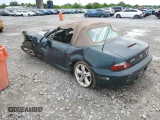 2001 BMW Z3 2.5 with VIN WBACN33461LM04027, listed as a Copart auction lot 55853495 with 135,040 mi miles and Salvage title. Bid and sale history available at DreamBid. Image 3.