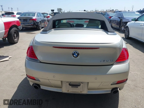 2007 BMW 6 Series 650i z VIN WBAEK135X7CN83521, wystawiony jako IAAI lot #42078828 z przebiegiem 55 444 mil mil oraz . Historia ofert i sprzedaży dostępna na DreamBid. Obrazek 16.
