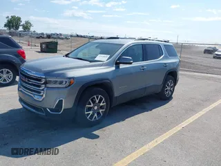 2023 GMC Acadia SLT with VIN 1GKKNML46PZ130813, listed as a IAAI auction lot 42614040 with 56,086 mi miles and . Bid and sale history available at DreamBid. Image 2.