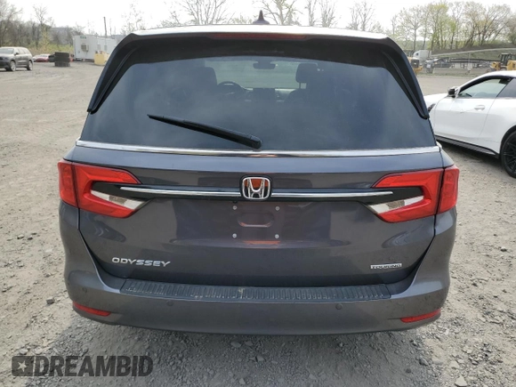 2024 Honda Odyssey Touring with VIN 5FNRL6H80RB001448, listed as a Copart auction lot 54790165 with 13,716 mi miles and Salvage Title. Bid and sale history available at carsss.com. Image 6.