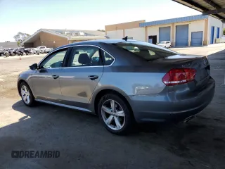 2012 Volkswagen Passat SE with VIN 1VWBP7A39CC019281, listed as a Copart auction lot 57724955 with Not provided miles and Salvage title. Bid and sale history available at DreamBid. Image 2.