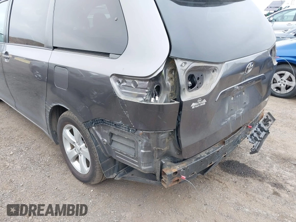 2015 Toyota Sienna LE AAS with VIN 5TDKK3DC7FS619418, listed as a IAAI auction lot 42553836 with 116,190 mi miles and . Bid and sale history available at DreamBid. Image 16.