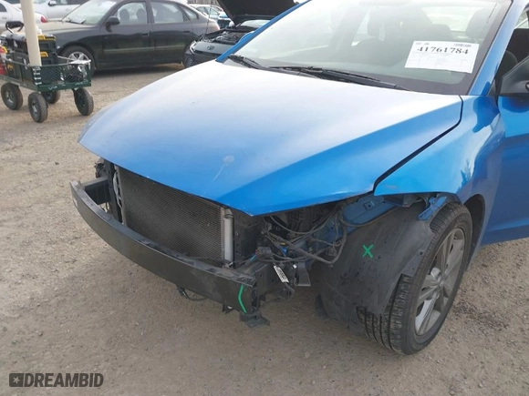 2017 Hyundai Elantra Limited with VIN 5NPD84LF6HH197255, listed as a IAAI auction lot 41761784 with 61,817 mi miles. Bid and sale history available at carsss.com. Image 6.