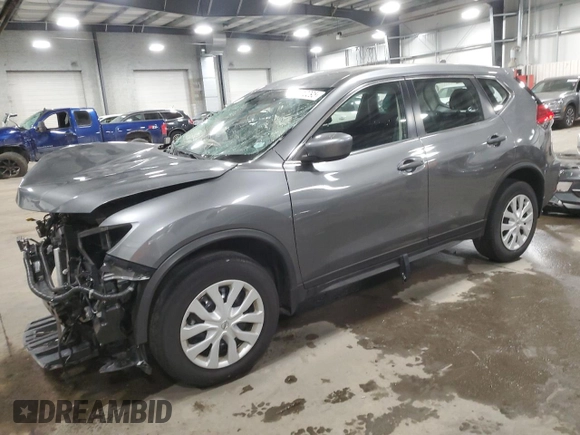 2017 Nissan Rogue S with VIN JN8AT2MV8HW025965, listed as a Copart auction lot 50010295 with 52,572 mi miles and Non Repairable. Bid and sale history available at carsss.com. Image 1.