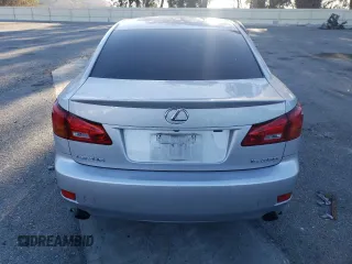 2006 Lexus IS 250 Manual with VIN JTHBK262865008252, listed as a Copart auction lot 84763724 with 140,277 mi miles and Salvage Title. Bid and sale history available at carsss.com. Image 6.