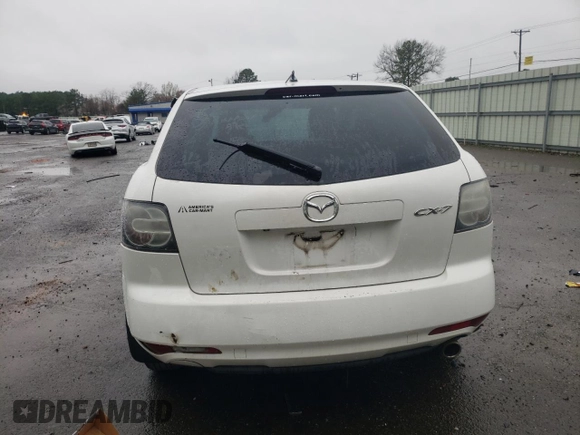 2010 Mazda CX-7 Sport with VIN JM3ER2W5XA0322342, listed as a Copart auction lot 44572475 with Not Provided miles and Salvage Title. Bid and sale history available at carsss.com. Image 6.