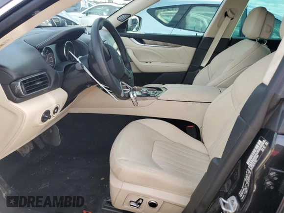 2021 Maserati Levante GranLusso with VIN ZN661XUL9MX372940, listed as a Copart auction lot 74105444 with 0 mi miles and Salvage Title. Bid and sale history available at carsss.com. Image 7.