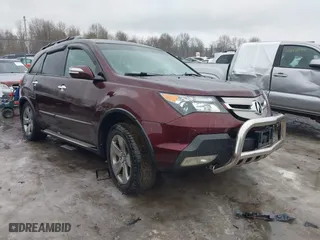 2009 Acura MDX Sport/Pwr Tail Gate with VIN 2HNYD28709H504992, listed as a IAAI auction lot 41683388 with 206,747 mi miles. Bid and sale history available at carsss.com. Image 1.