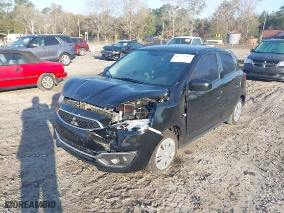 2020 Mitsubishi Mirage ES with VIN ML32A3HJ9LH004044, listed as a IAAI auction lot 41771207 with 36,735 mi miles. Bid and sale history available at carsss.com. Image 2.