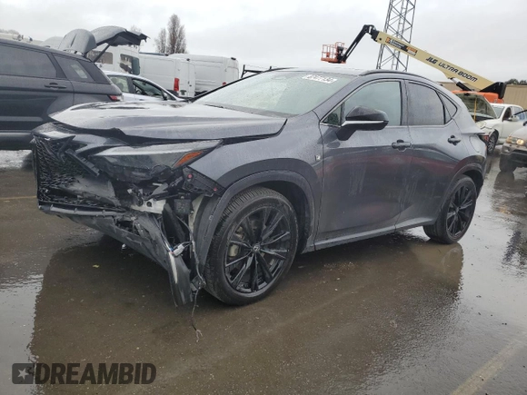 2022 Lexus NX with VIN JTJKKCFZ8N2007717, listed as a Copart auction lot 87477134 with 39,397 mi miles and Salvage Title. Bid and sale history available at carsss.com. Image 1.