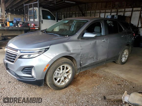 2023 Chevrolet Equinox LT z VIN 3GNAXKEG8PL248437, wystawiony jako Copart lot #58275705 z przebiegiem 31 038 mil mil oraz Czysty tytuł • Clean title. Historia ofert i sprzedaży dostępna na DreamBid. Obrazek 1.