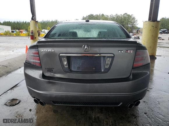 2008 Acura TL Type-S with VIN 19UUA76518A046888, listed as a Copart auction lot 44589505 with 0 mi miles and Salvage Title. Bid and sale history available at carsss.com. Image 6.