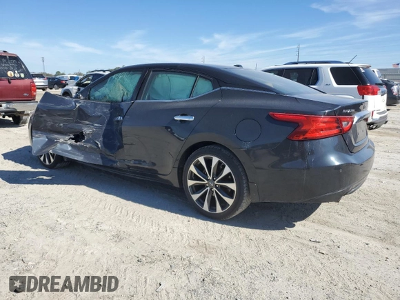 2017 Nissan Maxima S with VIN 1N4AA6AP3HC412977, listed as a Copart auction lot 42873835 with 57,232 mi miles and Salvage Title. Bid and sale history available at DreamBid. Image 2.