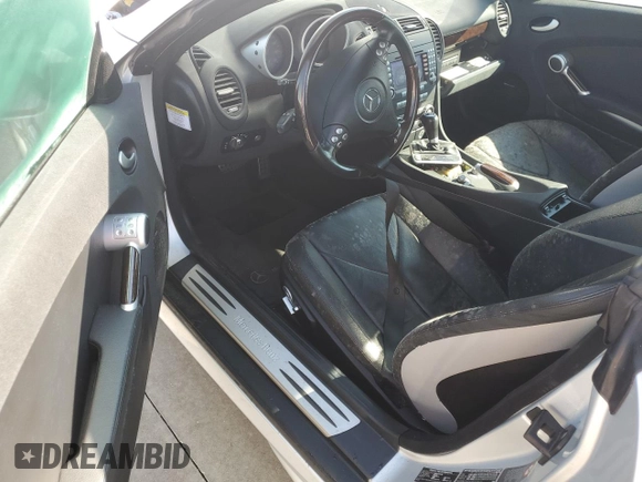 2005 Mercedes-Benz SLK-Class with VIN WDBWK56F65F030071, listed as a Copart auction lot 74048934 with 0 mi miles and Salvage Title. Bid and sale history available at carsss.com. Image 8.