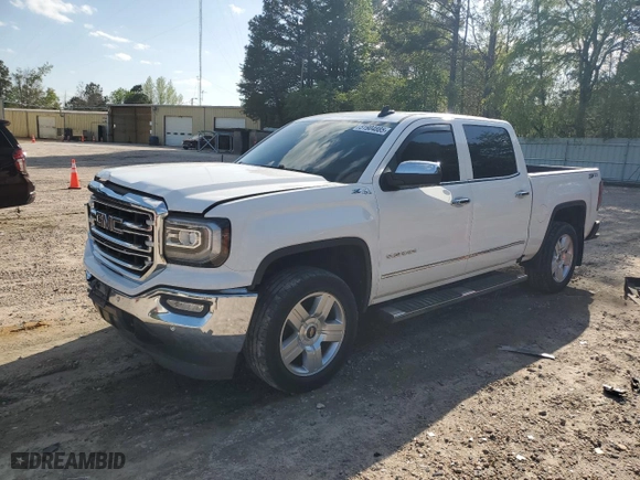 2017 GMC Sierra 1500 SLT with VIN 3GTU2NEC5HG208345, listed as a Copart auction lot 51904885 with 156,313 mi miles and Salvage Title. Bid and sale history available at carsss.com. Image 1.