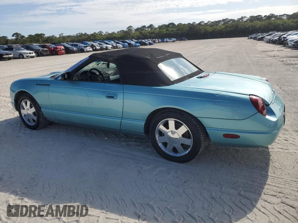 2002 Ford Thunderbird Hardtop Premium with VIN 1FAHP60A32Y108035, listed as a Copart auction lot 41422055 with 28,863 mi miles and Salvage Title. Bid and sale history available at DreamBid. Image 2.