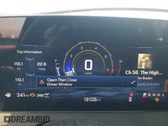 2024 Chevrolet Traverse AWD LT with VIN 1GNEVGKS8RJ184374, listed as a Copart auction lot 58804595 with 19,108 mi miles and Salvage title. Bid and sale history available at DreamBid. Image 9.