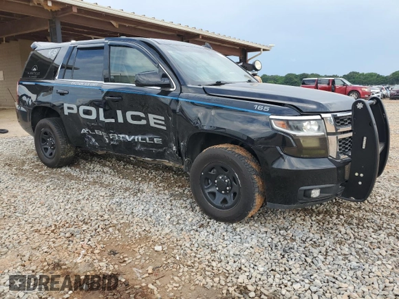 2019 Chevrolet Tahoe Commercial with VIN 1GNLCDEC8KR198072, listed as a Copart auction lot 56941625 with Not provided miles and Salvage title. Bid and sale history available at DreamBid. Image 4.