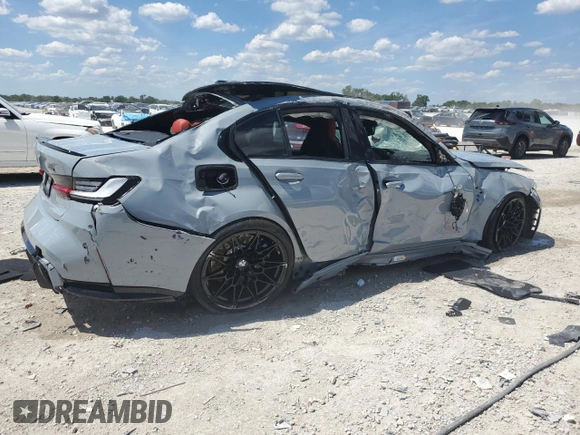 2025 BMW M3 Competition xDrive z VIN WBS33HJ0XSFT68891, wystawiony jako Copart lot #50525675 z przebiegiem Nie podano mil oraz Nie do naprawy • Non repairable. Historia ofert i sprzedaży dostępna na DreamBid. Obrazek 3.