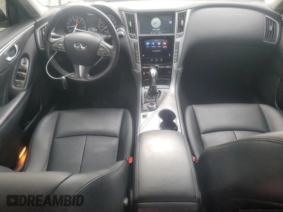 2014 Infiniti Q50 Sport with VIN JN1BV7AR7EM689554, listed as a Copart auction lot 52575755 with 115,553 mi miles and Salvage Title. Bid and sale history available at carsss.com. Image 8.