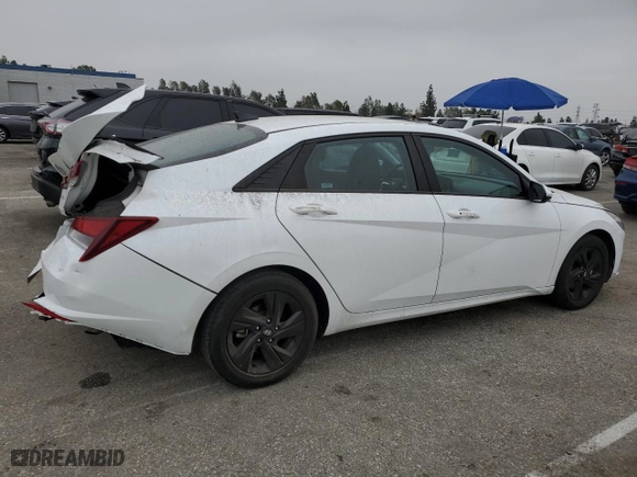 2021 Hyundai Elantra SEL with VIN 5NPLM4AG9MH044995, listed as a Copart auction lot 50338935 with 57,775 mi miles and Salvage Title. Bid and sale history available at carsss.com. Image 3.