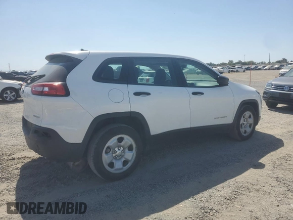 2016 Jeep Cherokee Sport z VIN 1C4PJLAB7GW207716, wystawiony jako Copart lot #62704615 z przebiegiem 84 397 mil mil oraz Szkoda całkowita • Salvage title. Historia ofert i sprzedaży dostępna na DreamBid. Obrazek 3.