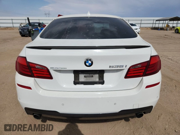 2013 BMW 5 Series 535i with VIN WBAFR7C51DC824901, listed as a Copart auction lot 65651525 with 112,940 mi miles and Clean title. Bid and sale history available at DreamBid. Image 6.