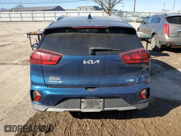 2022 Kia Niro LXS with VIN KNDCB3LC1N5532916, listed as a Copart auction lot 42353255 with 0 mi miles and Salvage Title. Bid and sale history available at carsss.com. Image 6.