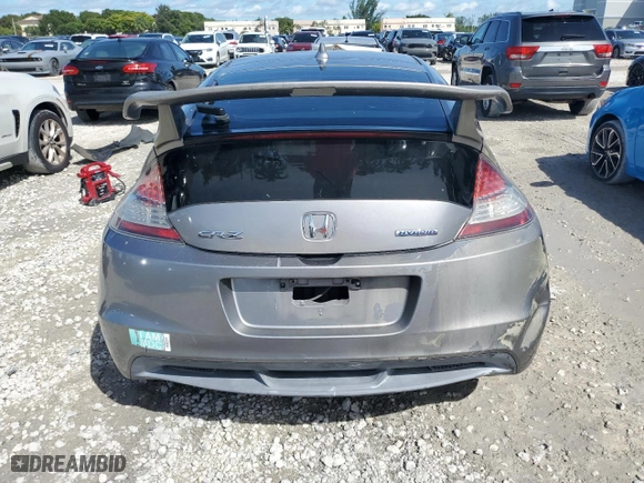 2011 Honda CR-Z with VIN JHMZF1D44BS007323, listed as a Copart auction lot 75694284 with 217,634 mi miles and Clean Title. Bid and sale history available at carsss.com. Image 6.