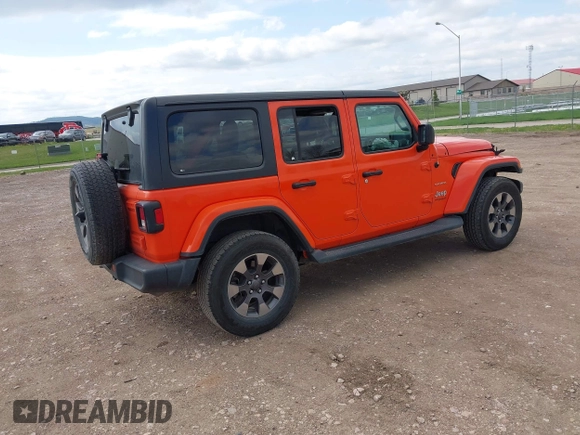 2018 Jeep Wrangler Unlimited Sahara с VIN 1C4HJXEG4JW304820, выставлен на аукционе IAAI как лот 42206997 с пробегом 113 047 миль миль и . История ставок и продаж доступна на DreamBid. Изображение 4.