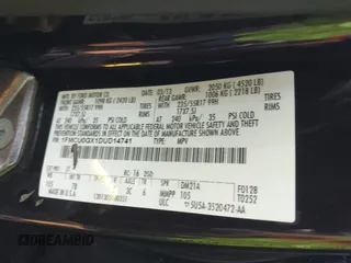 2013 Ford Escape SE with VIN 1FMCU0GX1DUD14741, listed as a IAAI auction lot 42481501 with Not provided miles and . Bid and sale history available at DreamBid. Image 9.
