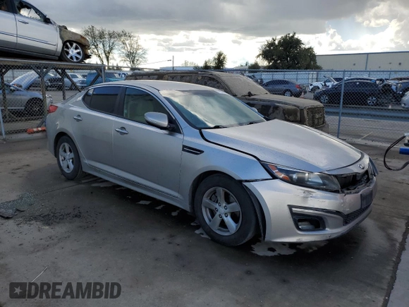 2015 Kia Optima LX with VIN KNAGM4A77F5536703, listed as a Copart auction lot 49136915 with 145,145 mi miles and Salvage Title. Bid and sale history available at carsss.com. Image 4.