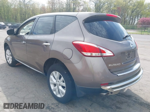 2011 Nissan Murano S with VIN JN8AZ1MWXBW161846, listed as a IAAI auction lot 42164049 with 81,624 mi miles and . Bid and sale history available at DreamBid. Image 3.