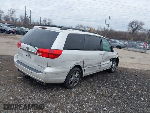 2004 Toyota Sienna XLE with VIN 5TDZA22C94S103248, listed as a IAAI auction lot 41276855 with 186,414 mi miles and . Bid and sale history available at DreamBid. Image 4.