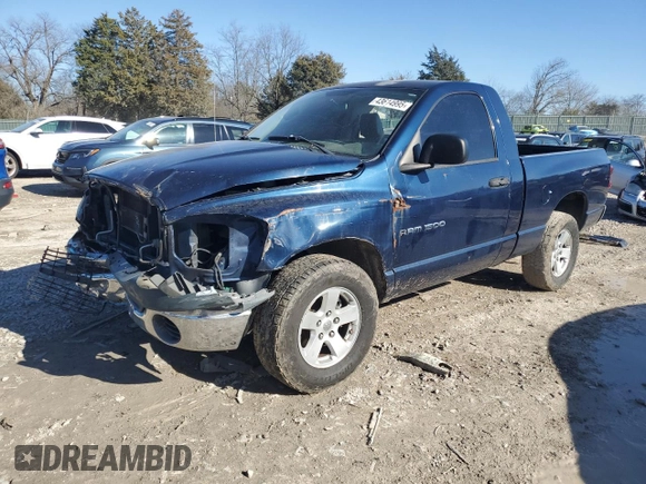 2007 Dodge 1500 SLT with VIN 1D7HA16P87J593935, listed as a Copart auction lot 43614995 with 147,403 mi miles and Clean Title. Bid and sale history available at DreamBid. Image 1.